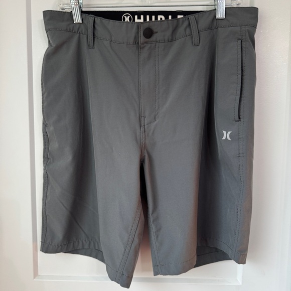 Hurley All Day Hybrid Quick Dry 4-Way Stretch Reflective Men's Shorts 34 Gray - Picture 1 of 9